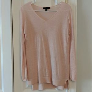 Ann Taylor Linen Pink Sweater
